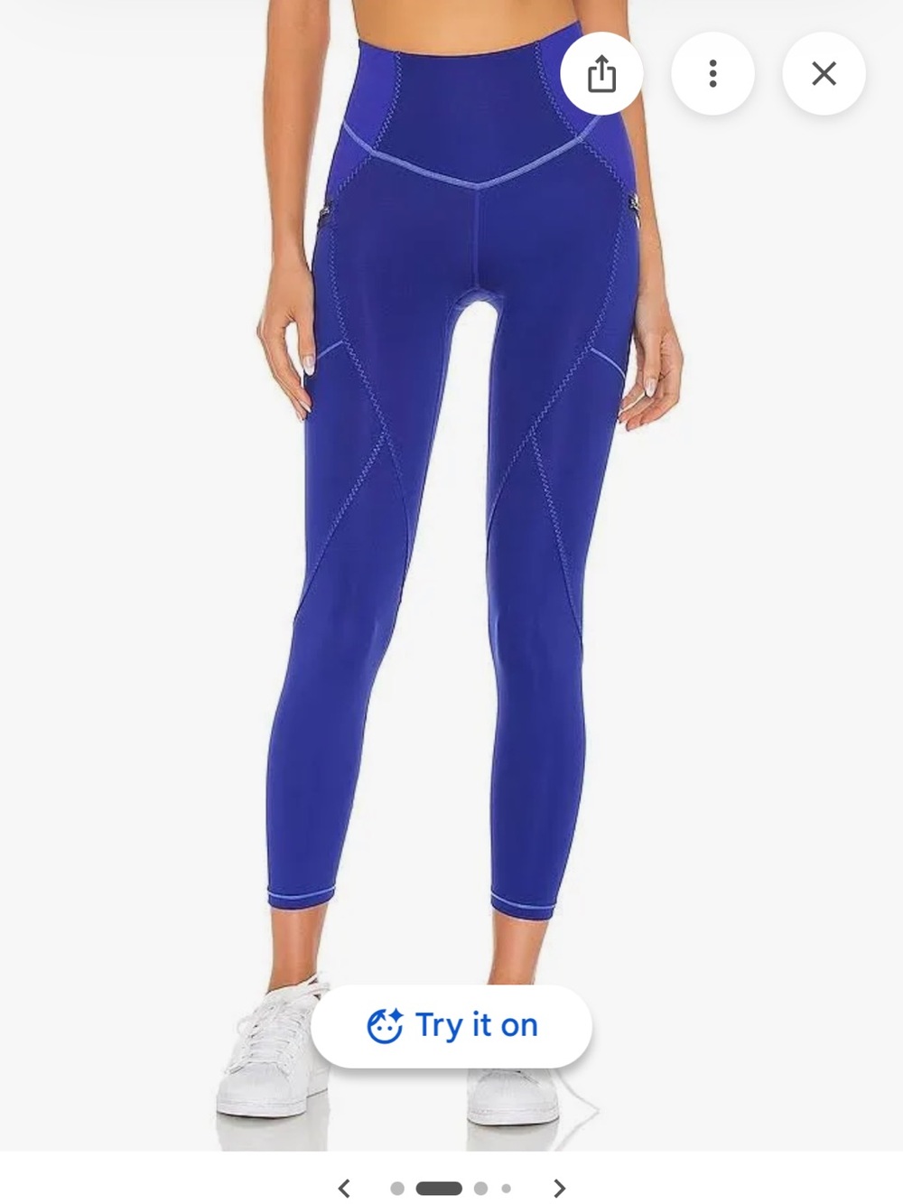 Free People FP Movement High-Rise 7/8 Cross The Line Leggings size medium cobalt